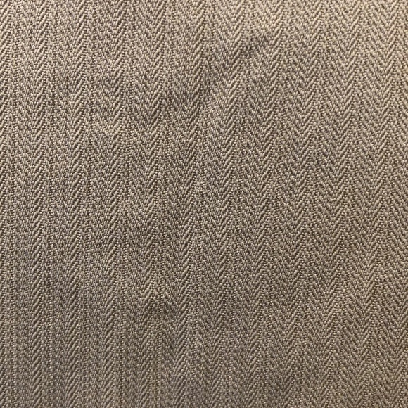 Ann Carson Ladies Silk Blouse Tan Colour 3/4 Sleeve Button Up Shirt Sz L - Picture 6 of 9